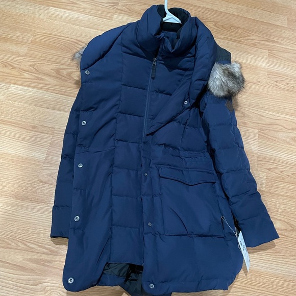 40. BNWT Eddie Bauer Yukon Parka SZ M Atlantic Navy Blue - Picture 4 of 11